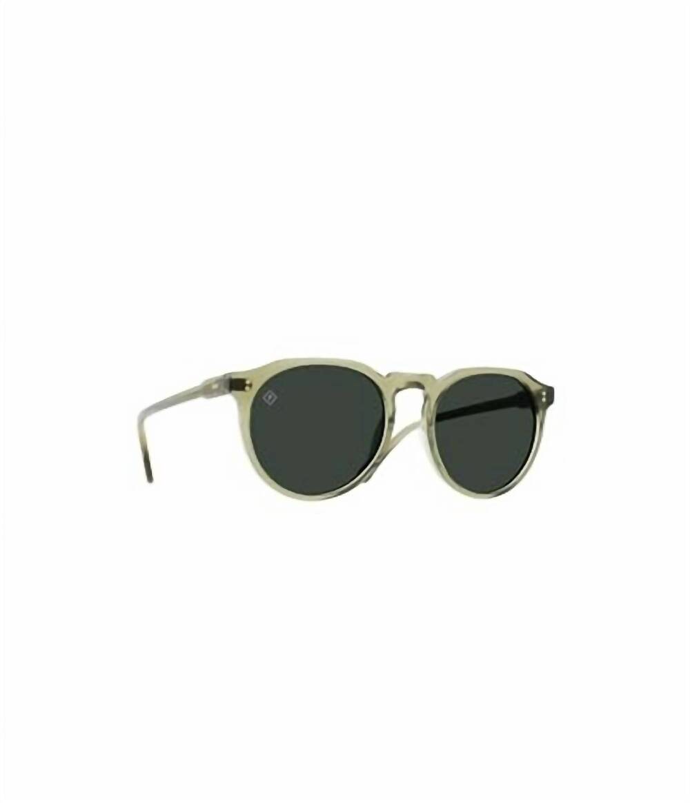 NEW RAEN OPTICS unisex remmy 52 polarized round sunglasses in cambria/ green